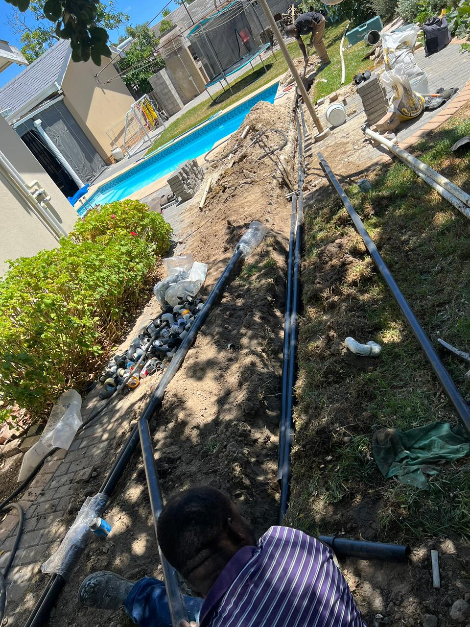 Swimming pool plumbing and leak repair work by Aquatic Pools
