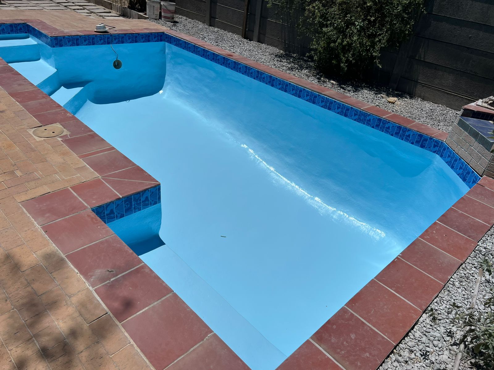 Aquatic Pools marbelite resurfacing preparation for a concrete swimming pool