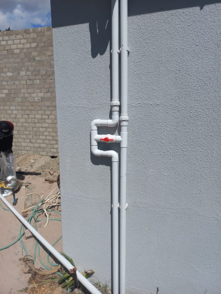 Underground pool pipe repair after a leak was found