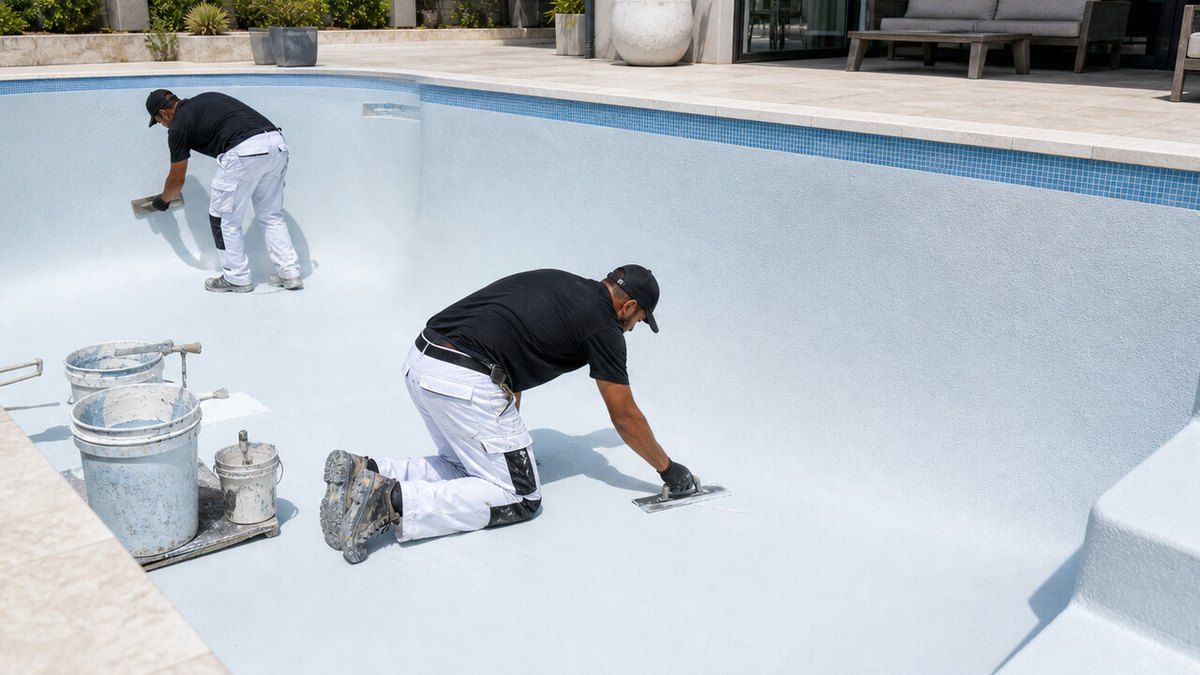 Cleaning and vacuuming a swimming pool to remove stains in Cape Town