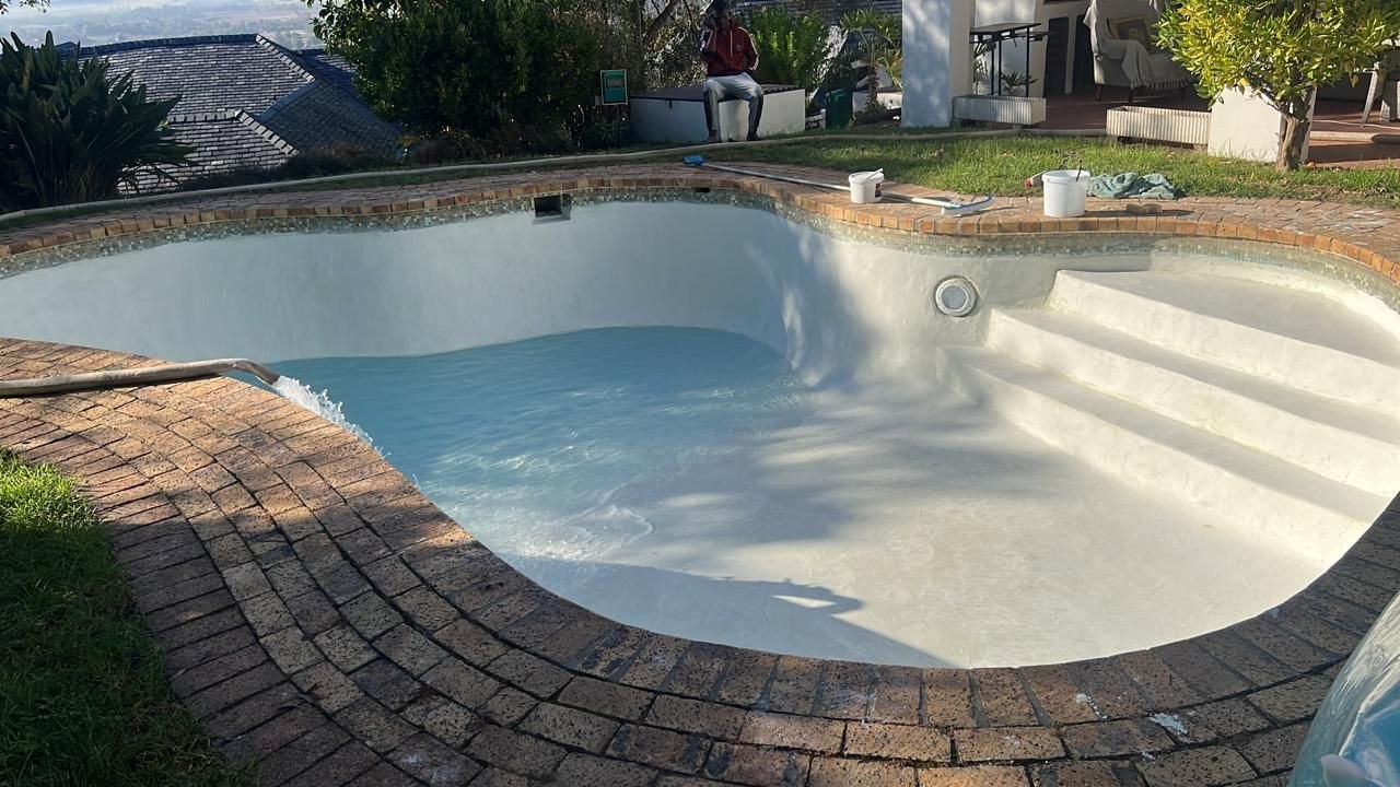 Marbelite pool resurfacing with fresh water fill Cape Town